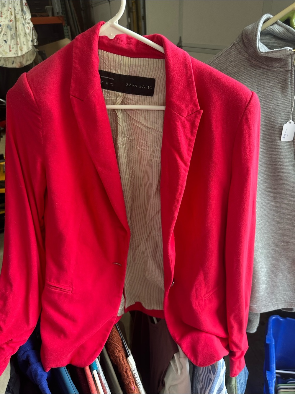 Zara Bright Pink Women's Tailored Blazer